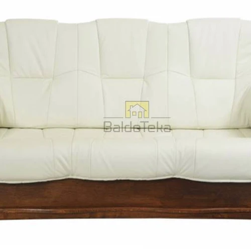 Prabangūs odiniai sofos su porolonu ir spyruoklėmis