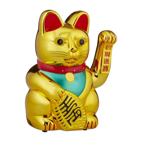 Katės figūrėlė Relaxdays Maneki Neko, XL dydis, 22 × 30 × 17 cm