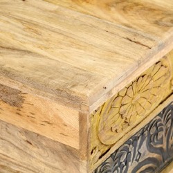 Kavos staliukas, 100x50x35 cm, mango medienos masyvas - Žurnaliniai (kavos) staliukai