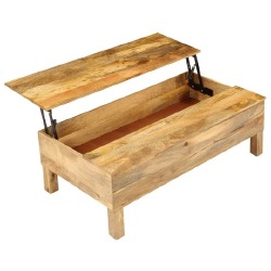 Kavos staliukas, 110x55x35 cm, mango medienos masyvas - Žurnaliniai (kavos) staliukai