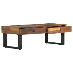 Kavos staliukas, 110x60x40 cm, perdirbtos medienos masyvas - Žurnaliniai (kavos) staliukai