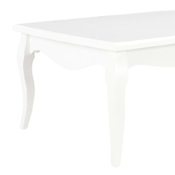 Kavos staliukas (110x60x40cm, baltas, pušies masyv.) - Žurnaliniai (kavos) staliukai