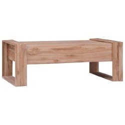 Kavos staliukas, 110x60x40cm, tikmedžio medienos masyvas - Žurnaliniai (kavos) staliukai