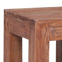 Kavos staliukas, 30x30x30cm, perdirbtos medienos masyvas - Žurnaliniai (kavos) staliukai