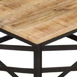Kavos staliukas, 68x68x35cm, mango medienos masyvas - Žurnaliniai (kavos) staliukai