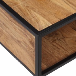 Kavos staliukas, 70x70x32cm, akacijos medienos masyvas - Žurnaliniai (kavos) staliukai