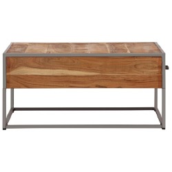Kavos staliukas, 75x75x35cm, akacijos medienos masyvas - Žurnaliniai (kavos) staliukai