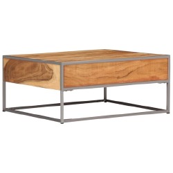 Kavos staliukas, 75x75x35cm, akacijos medienos masyvas - Žurnaliniai (kavos) staliukai