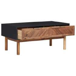 Kavos staliukas, 90x50x40cm, akacijos medienos masyvas ir MDF - Žurnaliniai (kavos) staliukai