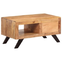 Kavos staliukas, 90x50x45 cm, akacijos medienos masyvas - Žurnaliniai (kavos) staliukai