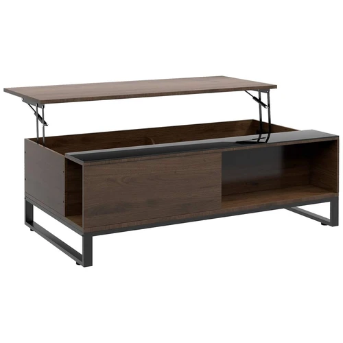 Kavos staliukas Homcom 102x58x35,5cm., rudos spalvos