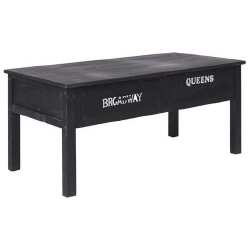 Kavos staliukas, juodas, 100x50x45cm, mediena