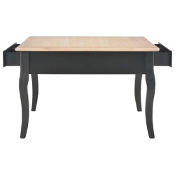 Kavos staliukas, juodos spalvos, 80x80x50cm, mediena - Žurnaliniai (kavos) staliukai