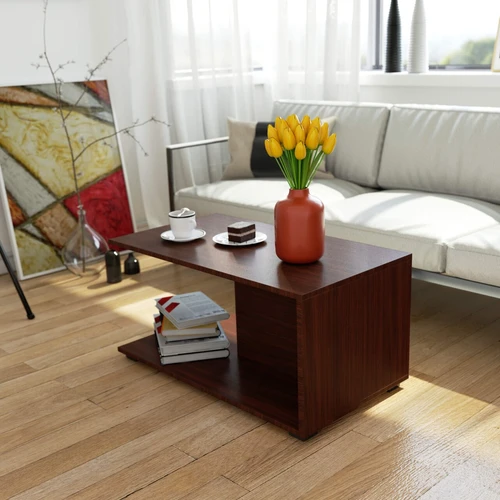 Praktiškas stalas su atspariu apvadu ir moderniu dizainu