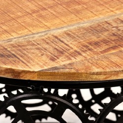 Kavos staliukas, masyvi mango mediena, 60x40cm - Žurnaliniai (kavos) staliukai