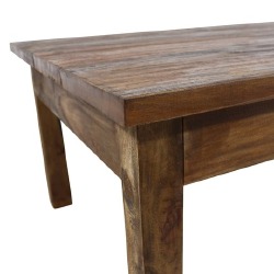 Kavos staliukas, masyvi perdirbta mediena, 98x73x45cm - Žurnaliniai (kavos) staliukai