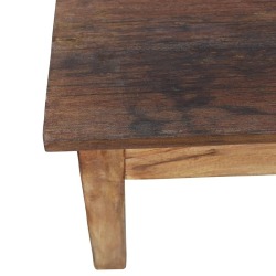 Kavos staliukas, masyvi perdirbta mediena, 98x73x45cm - Žurnaliniai (kavos) staliukai