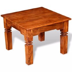 Kavos staliukas, medienos masyvas, 60x60x45 cm - Žurnaliniai (kavos) staliukai