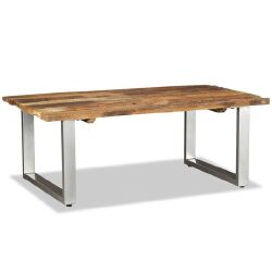 Kavos staliukas, perdirbtos medienos masyvas, 100x60x38cm - Žurnaliniai (kavos) staliukai