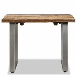 Kavos staliukas, perdirbtos medienos masyvas, 55x55x40cm - Žurnaliniai (kavos) staliukai