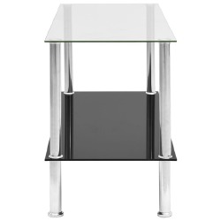 Kavos staliukas, skaidrus, 110x43x60cm, grūdintas stiklas - Žurnaliniai (kavos) staliukai