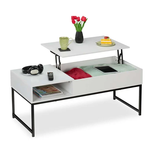 Kavos staliukas su daiktadėže Relaxdays 10049653_470, 110 × 45 × 50 cm