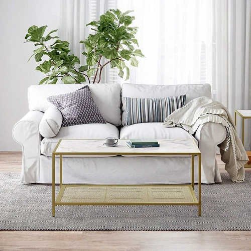 Plieno kavos staliukas su moderniu dizainu