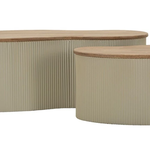 Kavos staliukų komplektas Frankfurt, 2 vnt, 87 × 53 × 32 cm / 50 × 35 × 28 cm - Žurnaliniai (kavos) staliukai