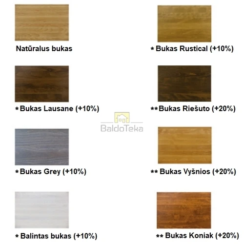 Elegantiška medinė spinta su individualia spalva