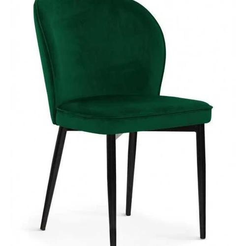 Patogi kėdė su mediniu rėmu ir juodomis kojomis