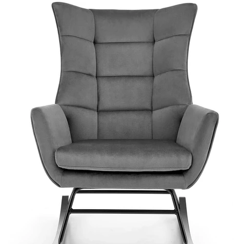 Ergonominė sofos lova pilka aksominė