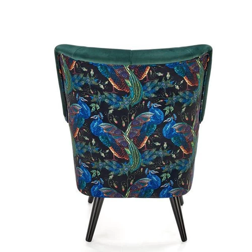 Moderni sofos lova su aksominiu audiniu ir tamsiai žalia spalva