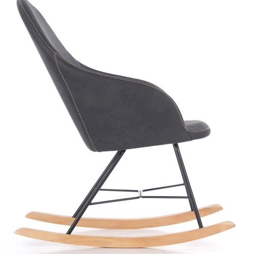 Minkšta sofos lova iš medžio masyvo ir milteliniu būdu dažyto plieno