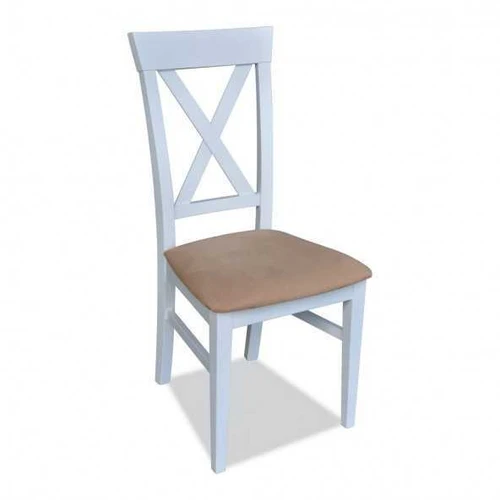 Natūralios medienos kėdė su minkštomis sėdynėmis