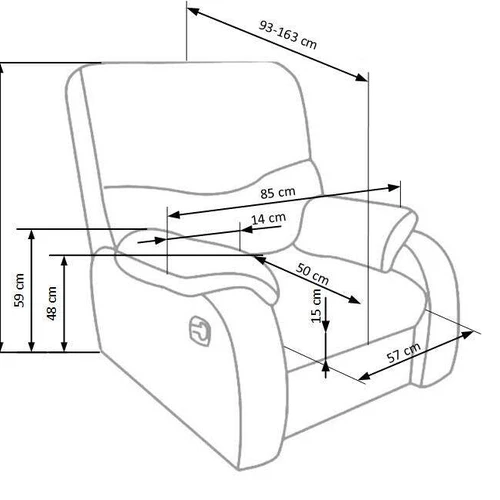 Rūpesčio nematingas rudos spalvos fotelis – patogumas kasdien