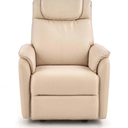 Praktiška sofos lova su elektriniu valdymu, kreminė