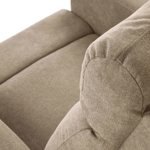 Stylinga smėlio spalvos sofos lova su atlošu