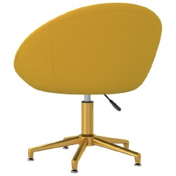 Kėdės, 4vnt., geltonos spalvos aksomas, pakeliamos - Kėdės