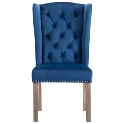 Kėdės, 4vnt., mėlynos spalvos, aksomas - Kėdės