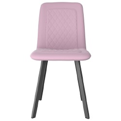 Kėdės, 6 vnt., rožinės spalvos, aksomas - Kėdės