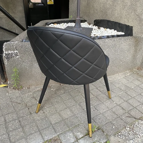 Modern Chairs with Golden Accents