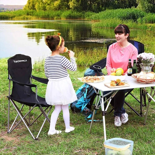 Juoda SONGMICS kėdė su 150 kg apkrova