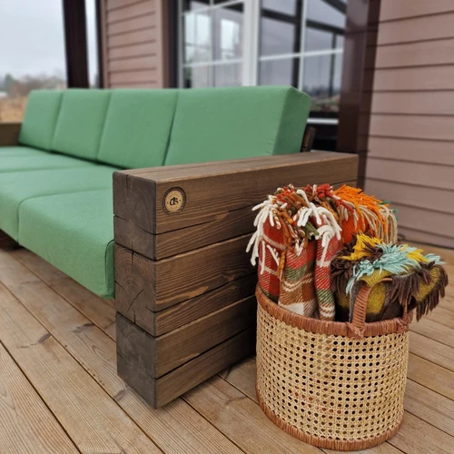 Keturvietė lauko sofa ¦ TIMBER - Foteliai, sofos
