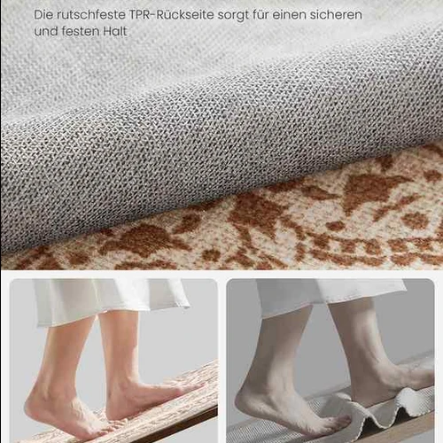 Kilimas 120cm., baltos/smėlio spalvos - Kilimai