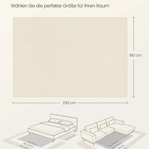 Kilimas SONGMICS, Neslystantis, 160 × 230 cm - Kilimai