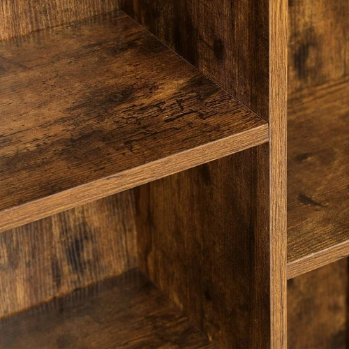 Lengvai surinkiama knygų lentyna su instrukcija