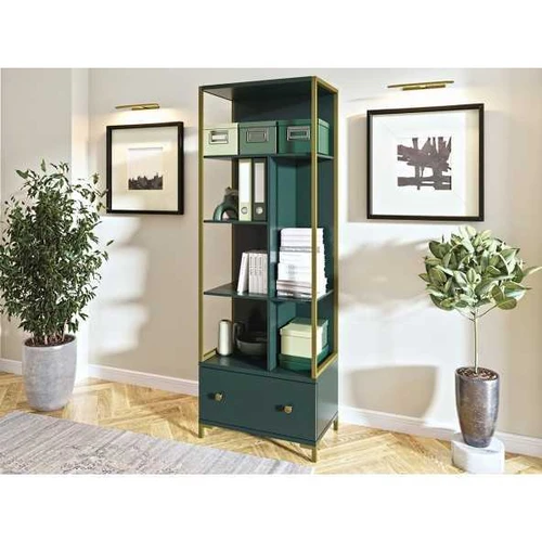 Žalia spinta su tvirtomis metalinėmis kojomis