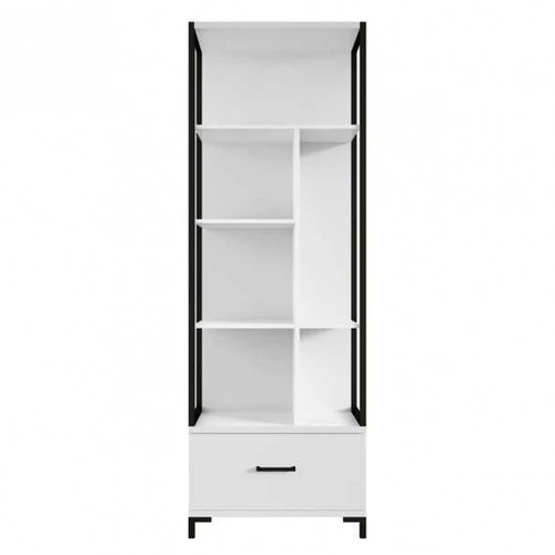 Plati spintelė balta/juoda, 70x200x42 cm