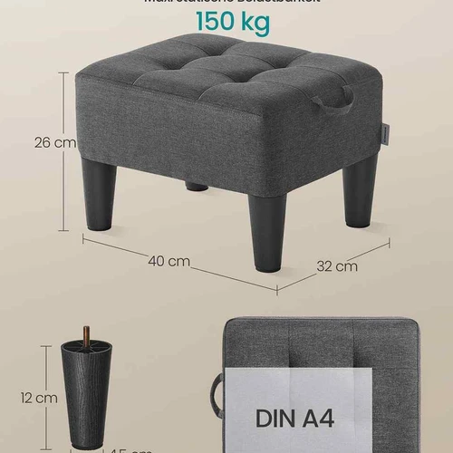 Kojų atrama SONGMICS LOM502G01, 32 × 26 × 40 cm - Šezlongai, sėdmaišiai