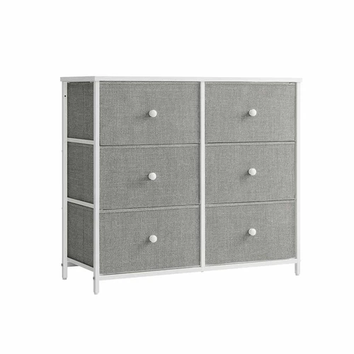 Komoda 30x80x71cm., pilkos/baltos spalvos